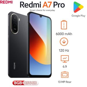Redmi | 2026 New Stock Global Unlocked Redmi A7 Pro 4G 8+256GB 7GB Extended RAM 5000mAh Big Screen Budget Android Smartphone