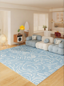 YUNHAOBUYI | Fresh Blue Waterproof Stain-Resistant Carpet