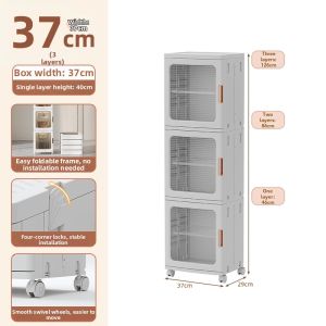 TAOXIAOHE | Space-saving Mobile Dustproof No-assembly Bag Storage Rack