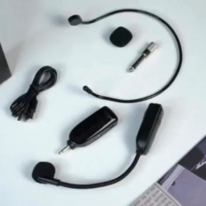 COD CEPAT TaffSTUDIO Microphone Wireless Telinga Jarak Jauh / Mic Bando Imam Masjid 2.4GHz Headset with Transmitter - HX-W021