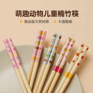 Children's Wooden Chopsticks & Training Forks: Home Use Dining Utensils for 6-12 Year Olds