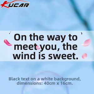 KUCAR | Custom Text Waterproof Car Window Decals