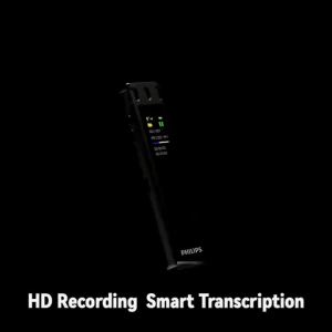 Philips | Philips VTR5260Pro 16GB AI Voice Tracer Bút Ghi Âm Giảm Tiếng Ồn Di Động Chuyên Nghiệp Với Chế Độ Chờ Lâu Dành Cho Ghi Chú Trong Lớp Học Của Học Sinh