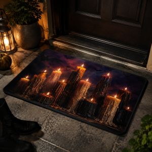 VIKAMA Vintage Castle Carpet Anti-Slip Entrance Mat Halloween Gothic-Themed Party Decoration Carpet Home Decoration