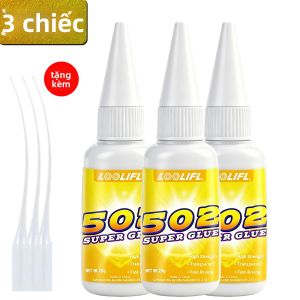 LOOLIFL | 502 Thương Hiệu Mới Siêu Keo 20G Cao Cấp Ngay Lập Tức Dính Nhanh Khô Trong Suốt Cho Kim Loại Nhựa DIY Sửa Chữa Nhà Thủ Công Dụng Cụ