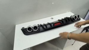 CPO HYUNDAI ACCENT 2018+ REAR BUMPER DIFFUSER BLACK (11707)