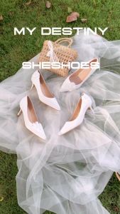 GIÀY CƯỚI GIÀY CAO GÓT ĐÍNH HOA NGỌC 5 PHÂN CAO CẤP ĐỘC QUYỀN BỞI SHESHOES ( NEW ARRIVAL)