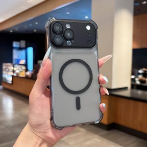 Luxury Four Corner Anti-fall Lens Protect Matte Phone Case For iPhone 17 16 15 14 Plus 13 12 11 Pro Max Shockproof Hard Cover