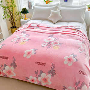 Super Soft Flannel Blanket Thick Napping Air-Conditioned Blanket Warm And Comfortable Bed Sheets For Camping And Traveling.