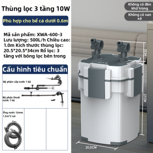 sunsun | Hệ Thống Lọc Ngoài 3-trong-1 Im Lặng
