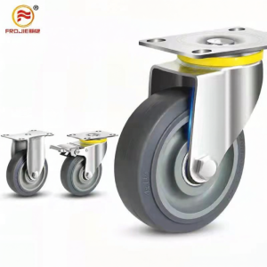 BAOZHILING | Heavy Duty Silent Rubber Braking Casters