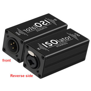1-Channel XLR Audio Isolator Noise Reduction Filter Eliminates Current Noise 6.5 XLR Mixer Audio Isolators 1-Channel 6.5 XLR