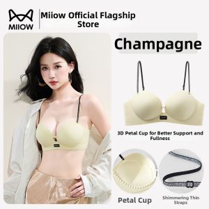 MiiOW | Slim Strap Gathering and Lifting Bras No Trace Design