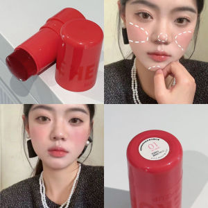 4 Colors Jelly Gel Blush Moisturizing Lip Cheek Multi-use Lipstick Natural Rouge Tinted Blusher Stick Matte Facial Brighten Makeup