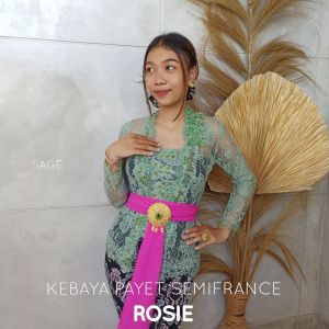 Sixmo (HANYA KEBAYA) KEBAYA KUTUBARU SEMIFRANCE PAYET ROSIE Kebaya Bali Murah Kebaya Modern Kebaya Pesta Wisuda