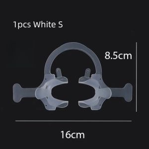 Dental C-Type Cheek Retractor with Handle Intraoral Mouth Opener Plastic Mouth Gag Expander Oral Cavity Retractor for Dentistry
