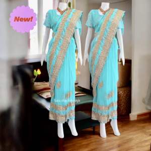 💥พร้อมส่ง Premium sari 🏆ส่าหรีอินเดียพรีเมี่ยมสัมผัสความหรูหราจากแดนภารตะ มีหลายแบบหลายสี เลือกแล้วสั่งซื้อได้เลยค่ะ