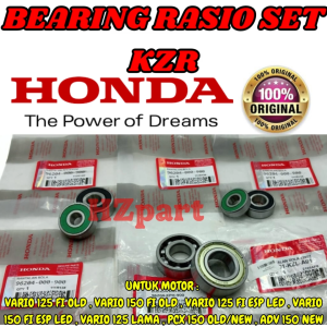 BEARING RASIO SET KZR ASLI ORIGINAL HONDA Vario125 Fi OldVario125 EspLed Vario150 Old Vario150 ORI .