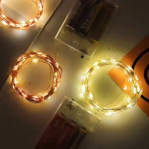 10M 5M 3M 2M 1M Led strip lights for room fairy lights decoration for room Waterproof Free Button Battery/AA Battery operated