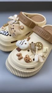 Set 14 Sticker Charm 3D chủ đề cá mèo bông Mayto gắn Dép Cross Dép Sục Cá Sấu JB-200