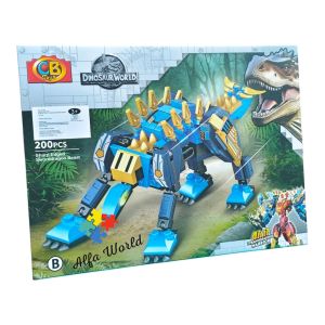 Mainan Anak Sembo Block World Dinosaurs DIY Robot Megazord Dinosaurus Brick Bongkar Pasang