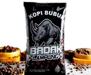 Kopi Robusta Bubuk 200gr Cap Badak Lampung Powder Coffee Cita Rasa Nusantara
