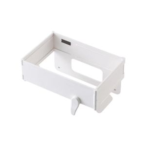 Hanging Trash Bag Holder Foldable garbage bag hanging rack home kitchen bathroom portable storage rack 18.5x12.5x5cm White Gray