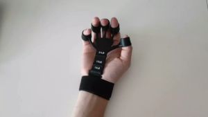 Silicone Finger Hand Grip Exerciser Adjustable Strengthener - Alat Latih Jari Tangan
