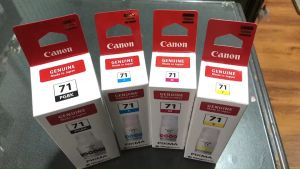 Canon GI 71 BK/C/M/Y (หมึกแท้100%) ชุด4สี Canon PIXMA G1020 Canon PIXMA G2020 Canon PIXMA G3020 Canon PIXMA G2060 Canon PIXMA G3060