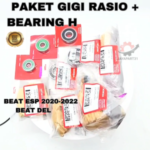 Honda Paket Gigi Rasio + Bearing KOJ ASLI ORIGINAL AHM BEAT STREET BEAT DELUXE GENIO