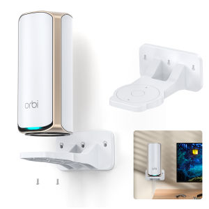 EDUP HY-WT1217-W 1PCS NETGEAR WiFi 7 Wall Mount Bracket Custom Fit for Orbi Nighthawk Boost Signal Save Space Installation Kit