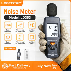 Lodestar | LODESTAR LD353 Compact Digital Decibel Meter Portable Sound Level Detector 30~130dB Audio Noise Monitor Multifunctional
