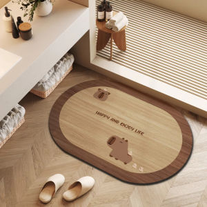 VIKAMA Anti-Skid Durable Easy To Clean Diatom Mud Bathroom Door Mat Bath Blanket High Quality Super Absorbent Bathroom Door Mat