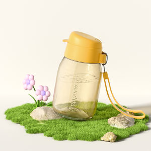 Tupperware | Bình nước nhựa 350ml hình chim cánh cụt dễ thương có ống hút tiện lợi