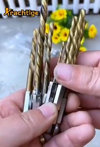 Bộ 13 Mũi Khoan Xoắn Titan Lục Giác hss + Thay Đổi Nhanh Bằng Nhựa Gỗ Hợp Kim Nhôm