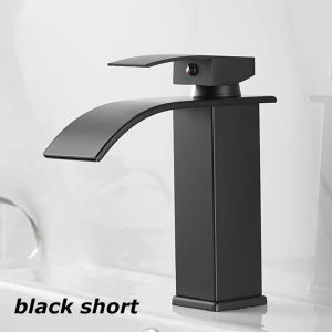 Waterfall Sink Faucet Bathroom Accessories Dual Control of Hot and Cold Bathroom Mixer Tap Washbasin Faucet Set Fixture Home