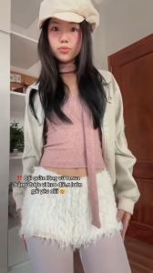 [SIMPLE GIRL] HOẢ TỐC Helen Short - Quần Đùi Lông Mịn Cạp Trễ Ôm Body Màu Trắng Siêu Cá Tính