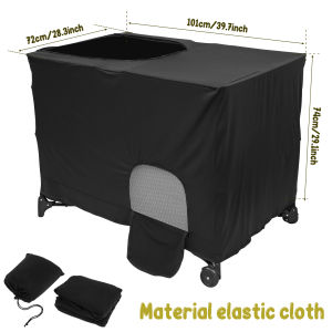 Blackout Cover Crib Canopy Cover Breathable Blackout Tent for Travel Crib Portable Stretchy Netting Cover for Indoor Outdoor