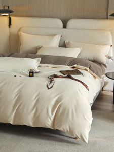 Luxurious Cotton Flannel Bedding Set 4-Piece Pure Cotton Flannel Bed Canopy Quilt Cover 230x230x250x248cm Warmth Retention