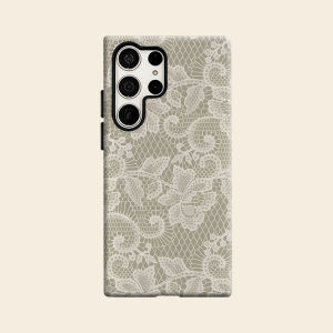 BILIBILI | Vintage Lace Texture Luxury Fashion Full Lens Protective Case for Samsung Galaxy S26 S25 S24 A56 A36 Plus Ultra