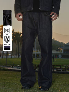 Quần Jeans Nam Retro American Blue Jeans Ống Rộng Ống Thẳng Màu Xanh Đậm Quần Dài Thường Ngày Quần Jeans Dài Cho Nam