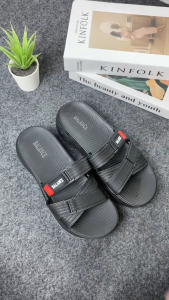 Sandal Selop Wanita Karet Balance Motif Tali Ransel Hak Sedang 2308-K1B