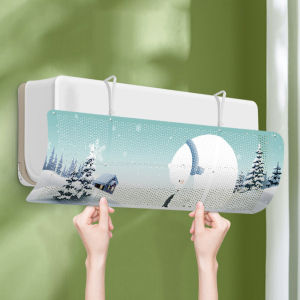 Homenhome Air Conditioner Wind Deflector Adjustable Air Windshield Cooled Baffle Air Condition Anti-direct Blowing Shield for Home Office