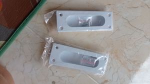 handle pintu sleding / handle tanam kotak 4×12 warna putih hitam brown