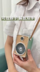 Portable Handheld Neck Fan Mist spray fan Small Eletric Fan Sports Mini USB Charging Air Cooling Fan Cooling Wrist Desk Mini Neckband Hanging Fan for gift