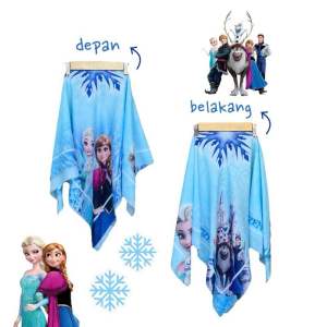 Voal Printing Anak Motif Frozen / Hijab Anak Motif Lucu