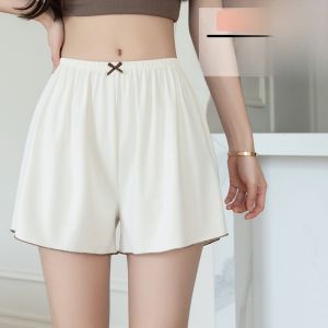 MiiOW | Loose Ice Silk Safety Pants For Women Thin Summer Home Wear Anti Exposure Plus Size Comfortable Underwear Short Casual Shorts