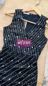 MyDu Shop | MS 2391 Đầm Ôm Thun Kim Sa – Dự Tiệc Sang Trọng Quyến Rũ