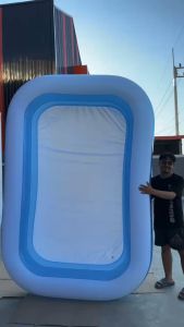 สระน้ำเป่าลม 262 ซม.สระน้ำ ขนาด:262cm x150cm x58cm (ยาว2.62ม. กว้าง1.50ม. สูง58ซม.) ไม่มีแถมกล่อง