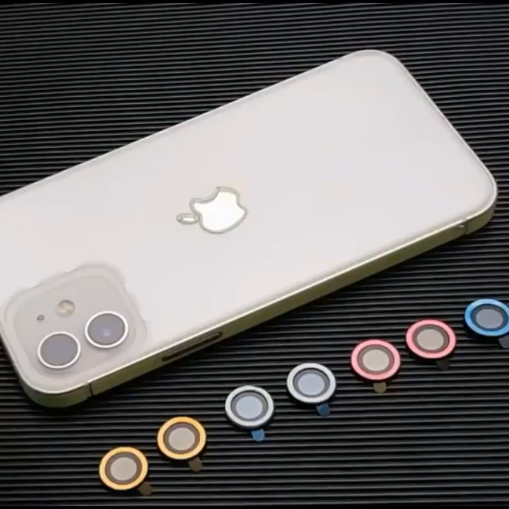 Luminous Lens Protector Glass For iPhone 15 14 12 13 Pro Max plus Mini Glowing Camera Protective Glass cover Cap